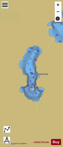 Eskwagama Lake depth contour Map - i-Boating App