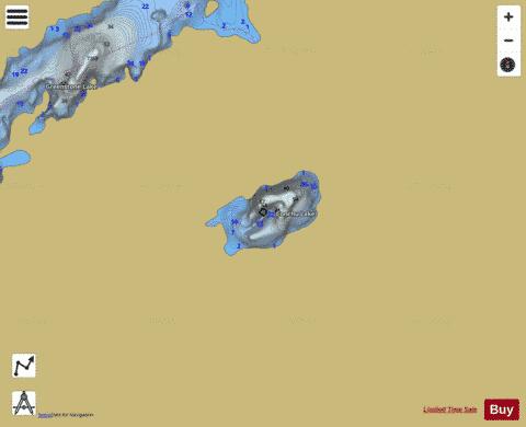 Conchu Lake depth contour Map - i-Boating App