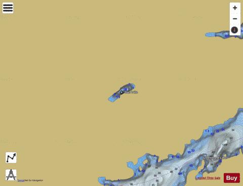 Dan Lake depth contour Map - i-Boating App