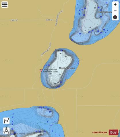 Molly Stark Lake depth contour Map - i-Boating App