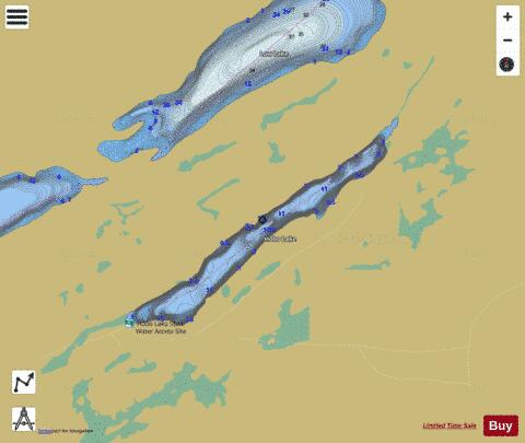 Hobo Lake depth contour Map - i-Boating App