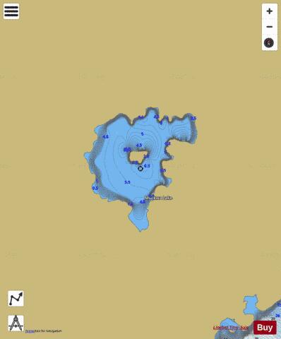 Muckwa Lake depth contour Map - i-Boating App