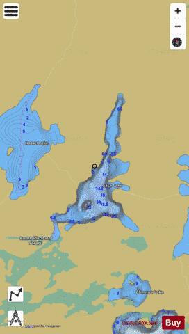 Saca Lake depth contour Map - i-Boating App