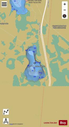 Lake Augusta depth contour Map - i-Boating App