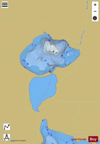 Lake Black depth contour Map - i-Boating App