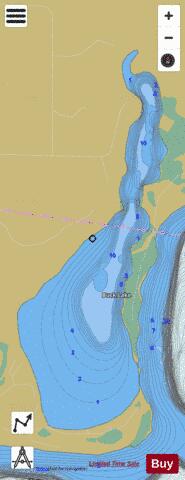 Lake Buck depth contour Map - i-Boating App