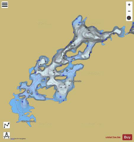 Lake Cherokee depth contour Map - i-Boating App