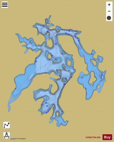 Lake Polly depth contour Map - i-Boating App