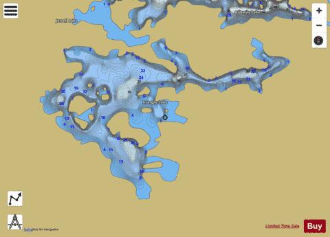 Lake Triangle depth contour Map - i-Boating App