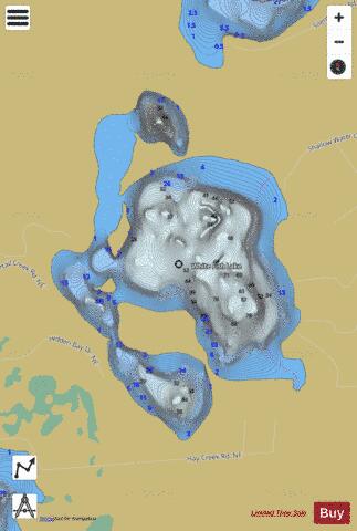 Lake Whitefish depth contour Map - i-Boating App