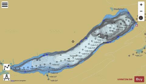 Lake Como depth contour Map - i-Boating App