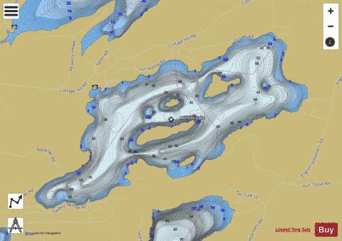 Millsite Lake depth contour Map - i-Boating App