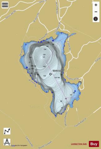 Sylvia Lake depth contour Map - i-Boating App