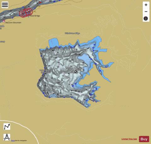 Raccoon Mountain Pumped Station Reserve depth contour Map - i-Boating App