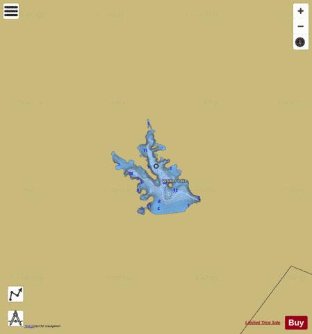 Walker Lake depth contour Map - i-Boating App