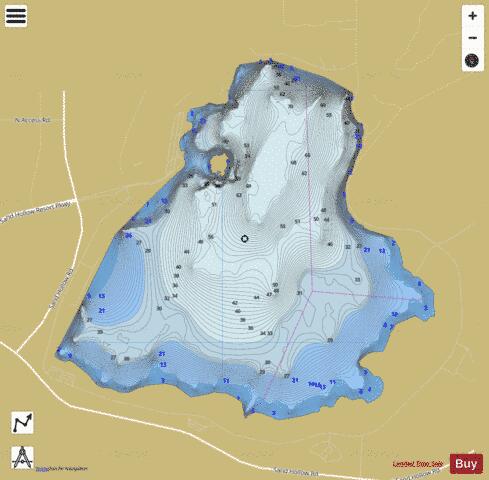 Sand Hollow Reservoir depth contour Map - i-Boating App
