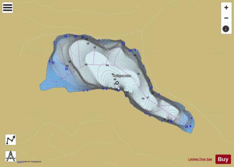 Calligan Lake,  King County depth contour Map - i-Boating App
