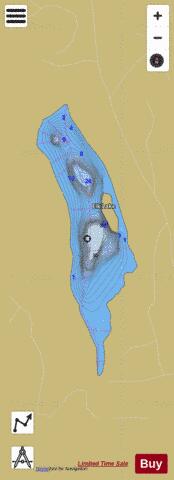 Elk Lake,  Clallam County depth contour Map - i-Boating App