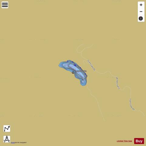 Evans Lake,  Okanogan County depth contour Map - i-Boating App