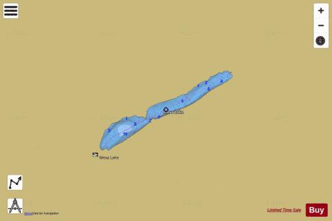Mesa Lake,  Franklin County depth contour Map - i-Boating App