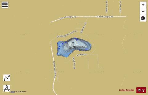 Retreat Lake depth contour Map - i-Boating App