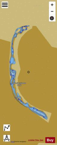 Sacajawea Lake,  Cowlitz Lake,  County depth contour Map - i-Boating App