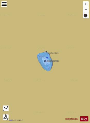 Squalicum Lake,  Whatcom County depth contour Map - i-Boating App