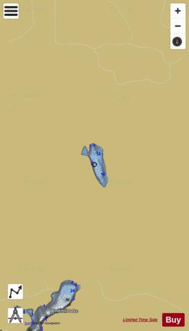 Virgin Lake,  Grant County depth contour Map - i-Boating App