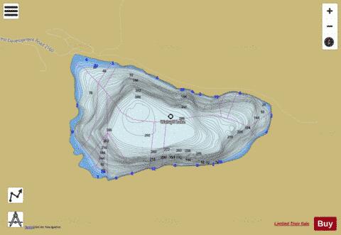 Walupt Lake,  Lewis County depth contour Map - i-Boating App