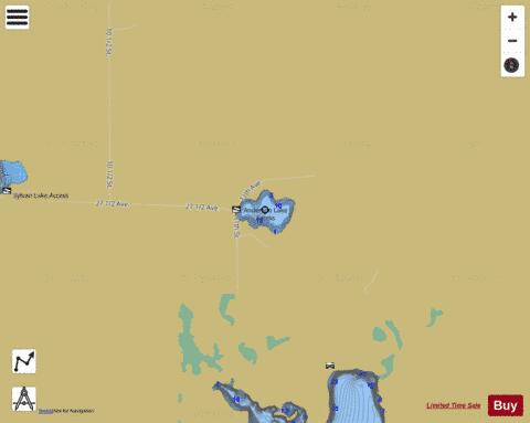 Anderson Lake C depth contour Map - i-Boating App