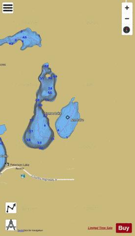 Ann Lake depth contour Map - i-Boating App