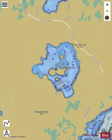 Annabelle Lake depth contour Map - i-Boating App