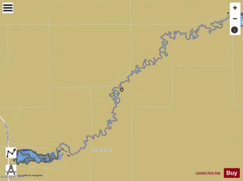 Arkdale Lake depth contour Map - i-Boating App