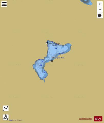 Beauregard Lake depth contour Map - i-Boating App