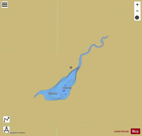Black Lake A depth contour Map - i-Boating App