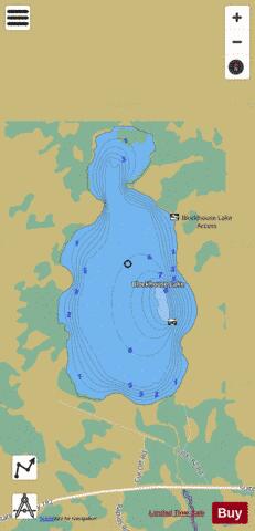 Blockhouse Lake depth contour Map - i-Boating App