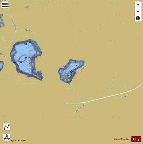 Bragonier Lake depth contour Map - i-Boating App