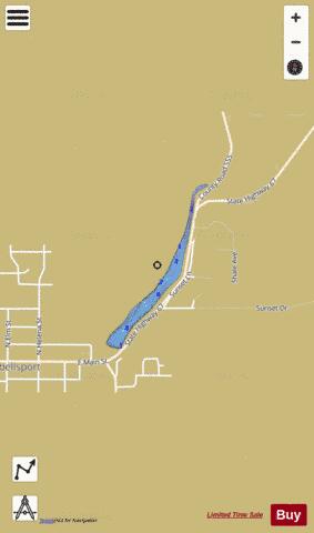 Campbellsport Millpond depth contour Map - i-Boating App