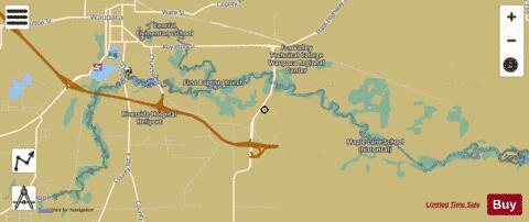 Cary Pond depth contour Map - i-Boating App