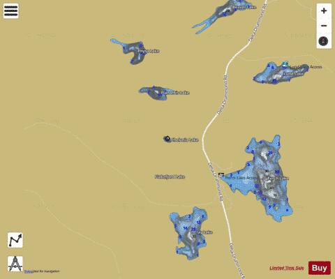 Chelonia Lake depth contour Map - i-Boating App
