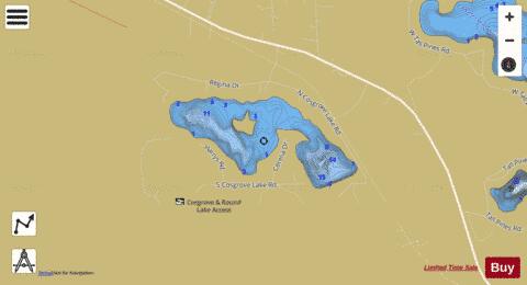 Cosgrove Lake depth contour Map - i-Boating App