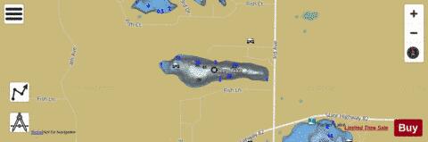 Deep Lake B depth contour Map - i-Boating App