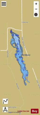 Dells Millpond (Rodell) depth contour Map - i-Boating App