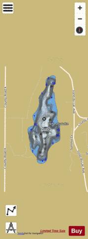 Deneveu Lake depth contour Map - i-Boating App