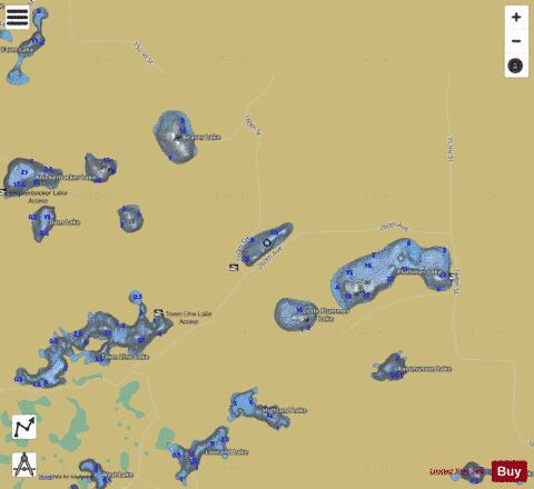 Dumke Lake depth contour Map - i-Boating App