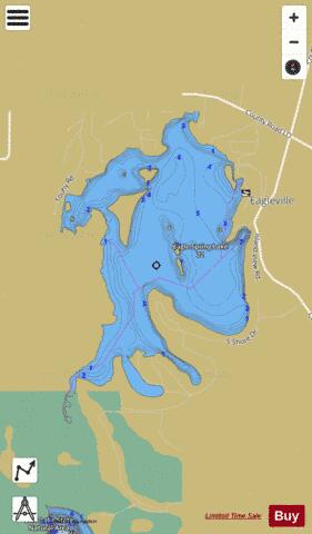 Eagle Spring Lake depth contour Map - i-Boating App
