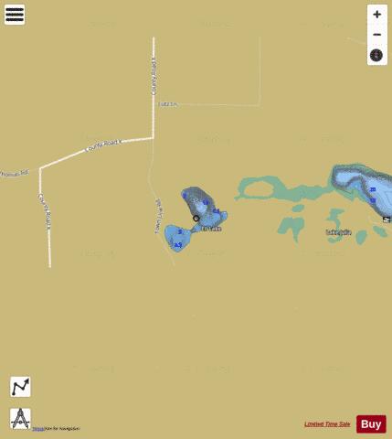 Ell Lake depth contour Map - i-Boating App