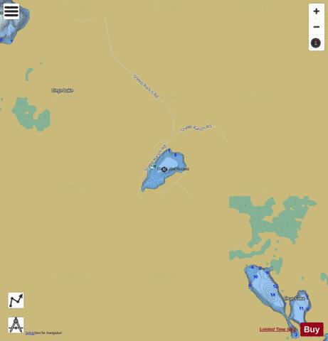 Elna Lake depth contour Map - i-Boating App