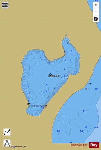 Europe Lake depth contour Map - i-Boating App
