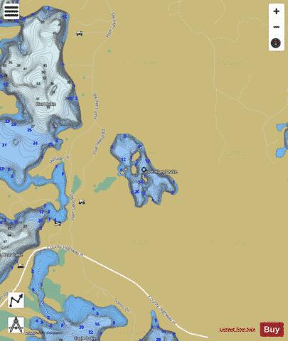 Five Island Lake depth contour Map - i-Boating App